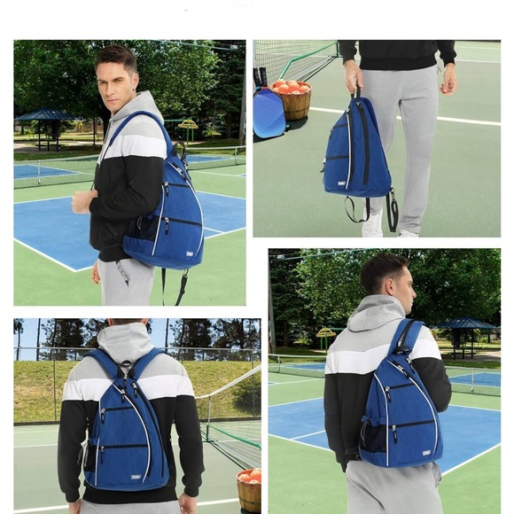 Sucipi Blue Pickleball Slingbag Backpack NWOT - Picture 5 of 11